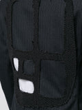 COMME DES GARÇONS metallic stripe cut out jacket
