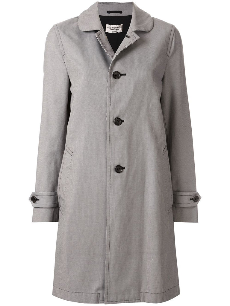 COMME DES GARÇONS micro check straight coat