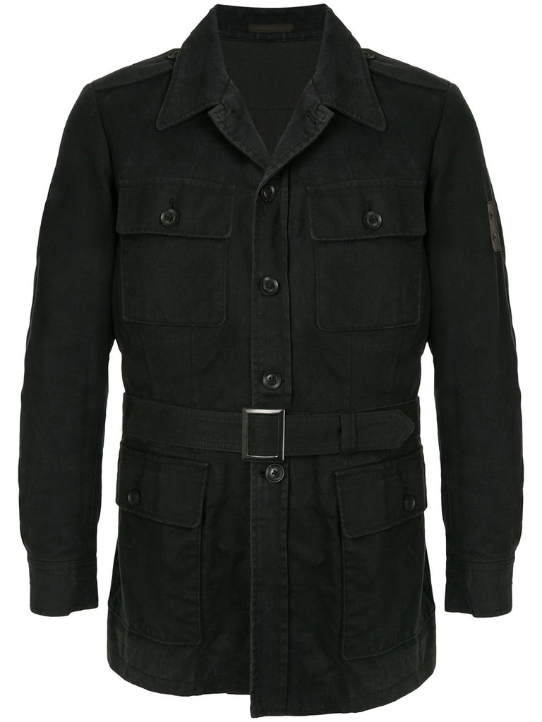 YOHJI YAMAMOTO belted military jacket