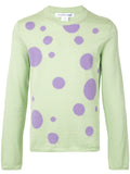 COMME DES GARÇONS spotted crew neck jumper