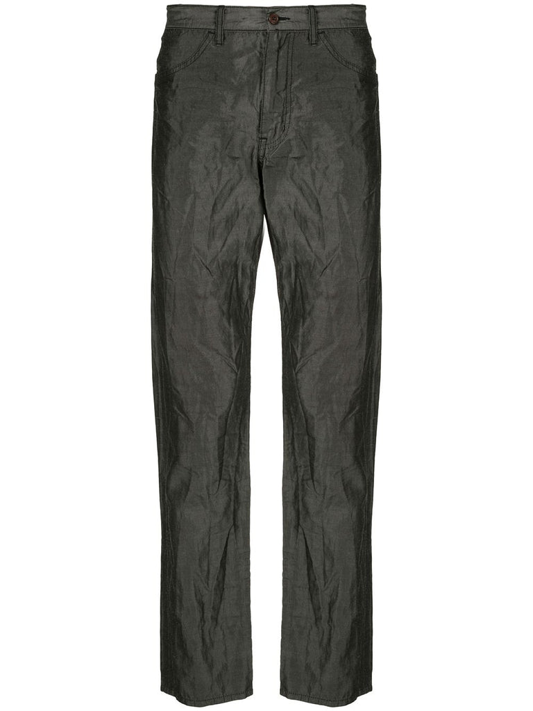 COMME DES GARÇONS slim-fit sheen trousers