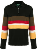 COMME DES GARÇONS zipped neck long-sleeved polo shirt