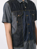 COMME DES GARÇONS patchwork denim shirt