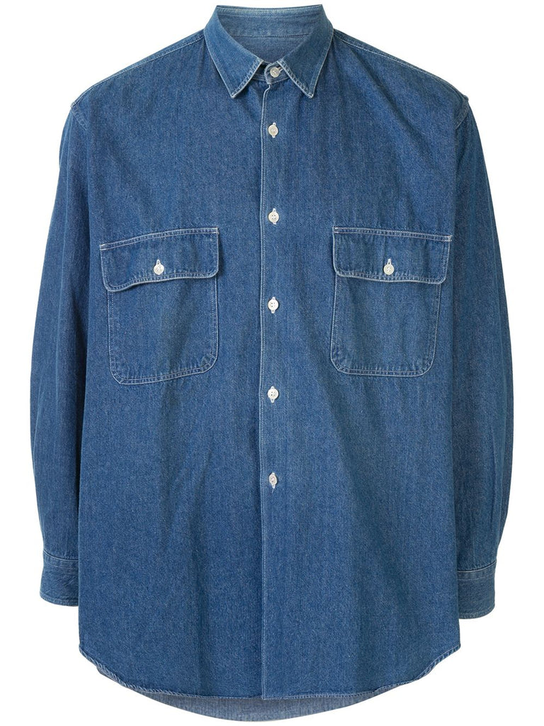 COMME DES GARÇONS denim button-up shirt