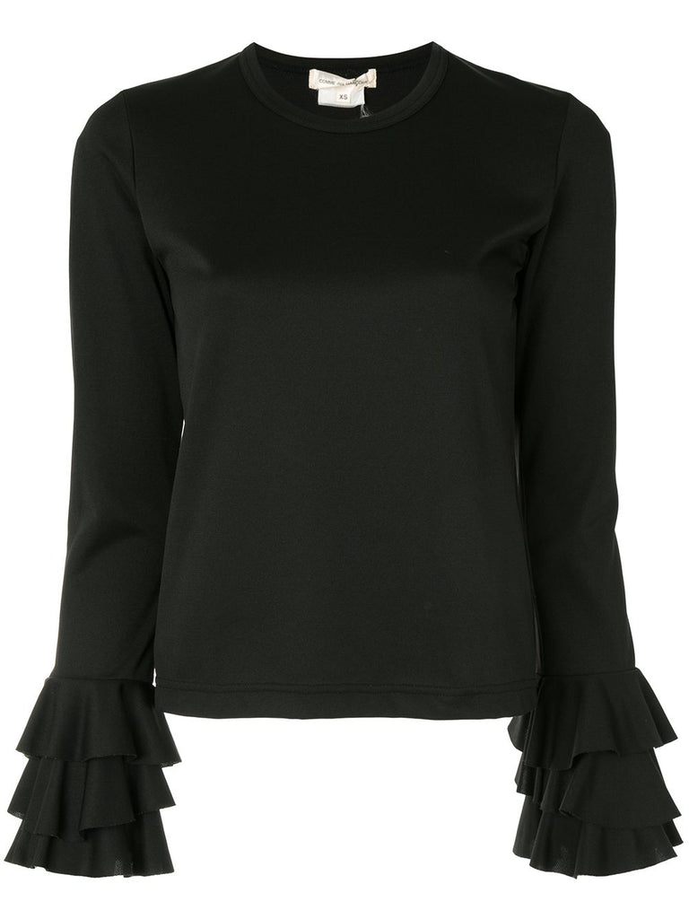 COMME DES GARÇONS ruffle sleeve top