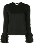 COMME DES GARÇONS ruffle sleeve top