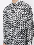 ISSEY MIYAKE abstract print shirt
