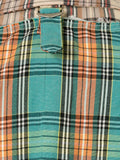 COMME DES GARÇONS contrasting panel checked blazer