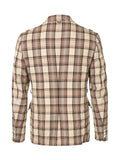 COMME DES GARÇONS contrasting panel checked blazer