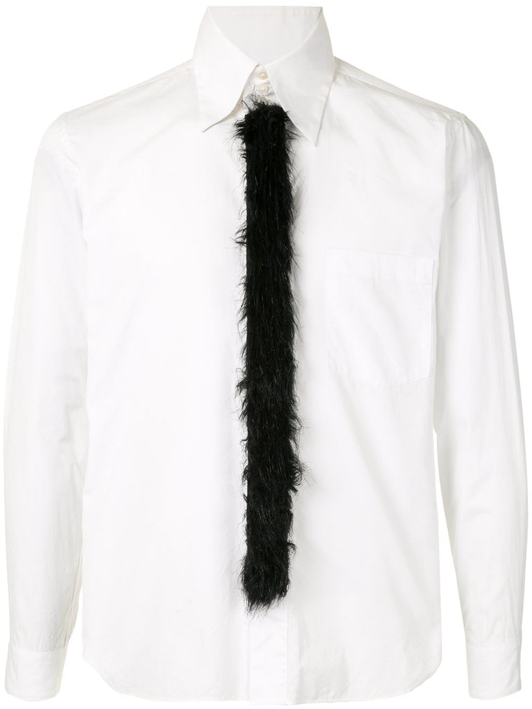 COMME DES GARÇONS fur tie shirt