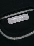 Comme Des Garçons contrasting detail jumper