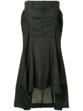 Junya Watanabe Comme des Garçons gathered flared denim skirt