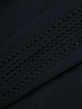 Yohji Yamamoto crochet-sleeve jumper