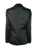 Comme Des Garçons satin buttoned blazer