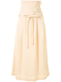 Comme Des Garçons high-waisted belted midi skirt
