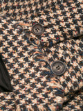 JUNYA WATANABE COMME des GARÇONS houndstooth frayed trench coat
