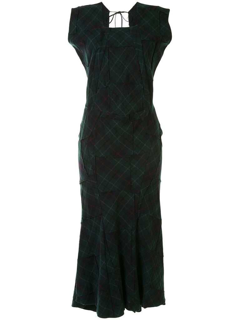 Junya Watanabe Comme des Garçons tartan patchwork long dress