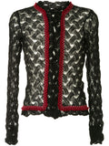 Comme Des Garçons Homme Plus lace buttoned cardigan