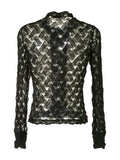 Comme Des Garçons Homme Plus lace buttoned cardigan