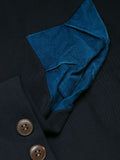 Yohji Yamamoto Pour Homme reversible denim trim single-breasted blazer