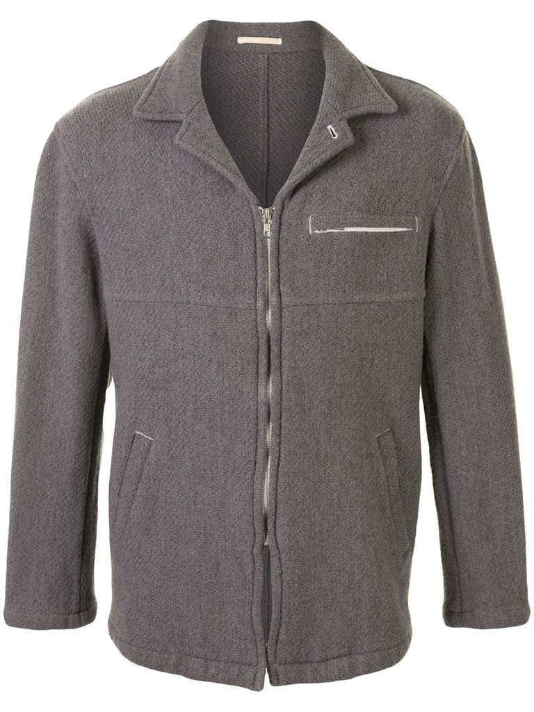 Comme Des Garçons zipped knitted jacket