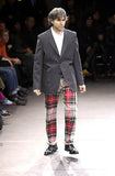 COMME des GARÇONS <br> White Plaid Wool Pants