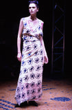 COMME des GARÇONS flocked floral dress
