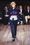 COMME DES GARÇONS houndstooth panel fitted coat