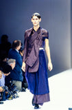 COMME DES GARÇONS pinstripe wrap flared skirt