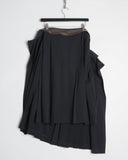 JUNYA WATANABE pleated stacked zipper skirt