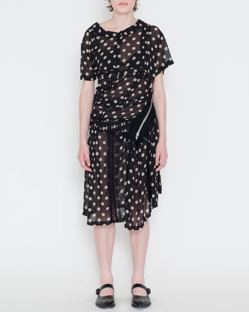 Comme des Garçons disfigured polka dot dress