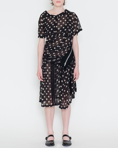Comme des Garçons disfigured polka dot dress