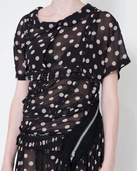 Comme des Garçons disfigured polka dot dress – dot COMME