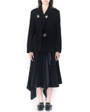 Yohji Yamamoto metal eyelet tie up jacket