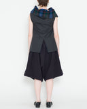 COMME des GARÇONS tartan sleeveless vest