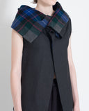 COMME des GARÇONS tartan sleeveless vest