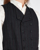 Yohji Yamamoto Pour Homme gentleman striped vest