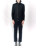COMME des GARÇONS HOMME PLUS navy pinstripe dress pants