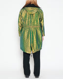 Issey Miyake quilted beatle coat