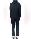 COMME des GARÇONS HOMME PLUS navy pinstripe dress pants