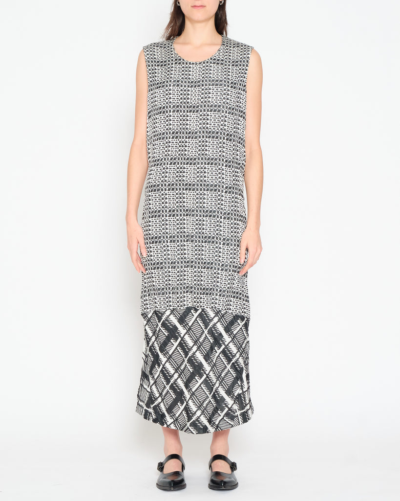 COMME des GARÇONS abstract houndstooth dress
