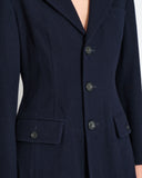 Yohji Yamamoto elongated front suit