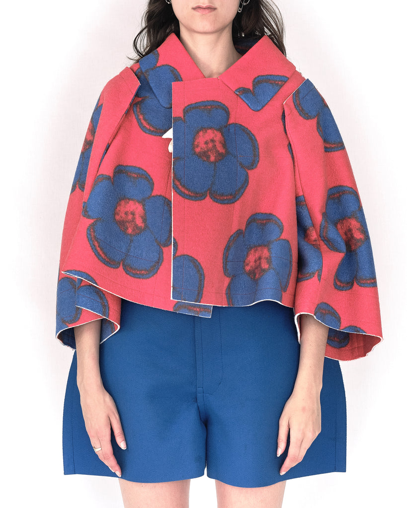 COMME des GARÇONS floral print paper doll jacket
