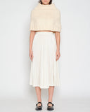 COMME des GARÇONS cream pleated skirt