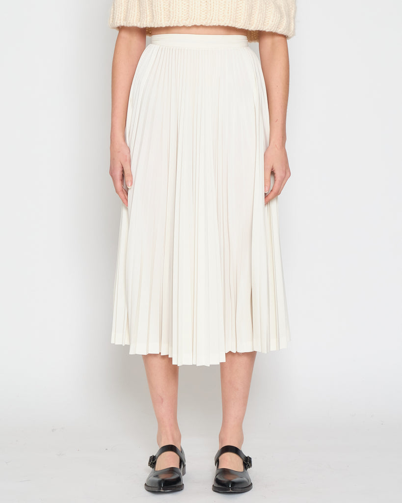 COMME des GARÇONS cream pleated skirt