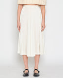 COMME des GARÇONS cream pleated skirt