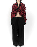 COMME des GARÇONS scrunched velvet love heart jacket