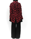 COMME des GARÇONS scrunched velvet love heart jacket