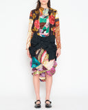 COMME des GARÇONS upcycled scarf romper dress