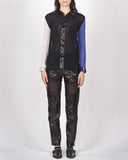 İssey Miyake sheer colour block shirt